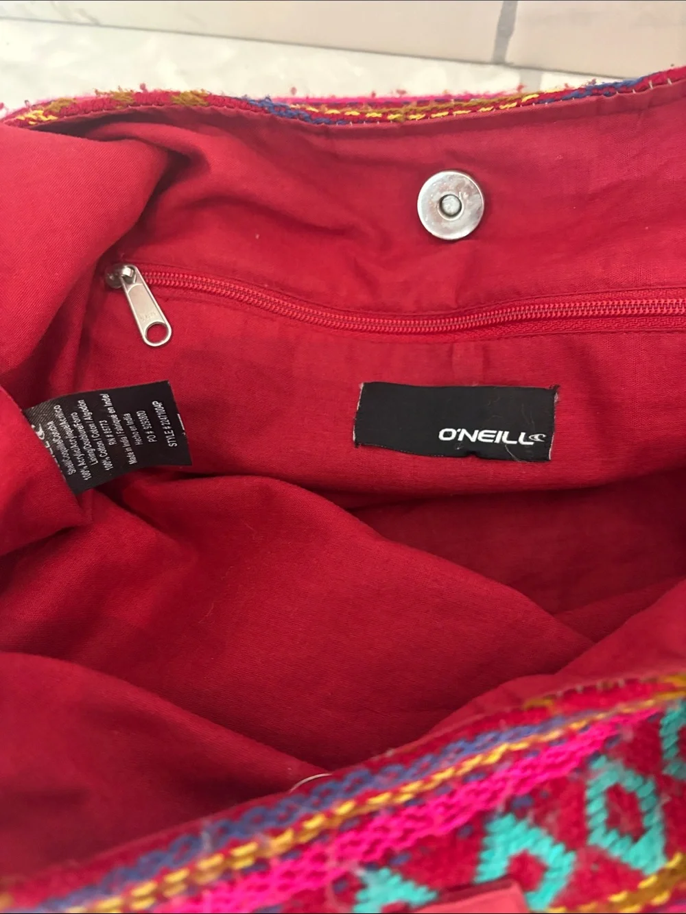 O'Neill Juniors Sancho Woven Hobo Bag